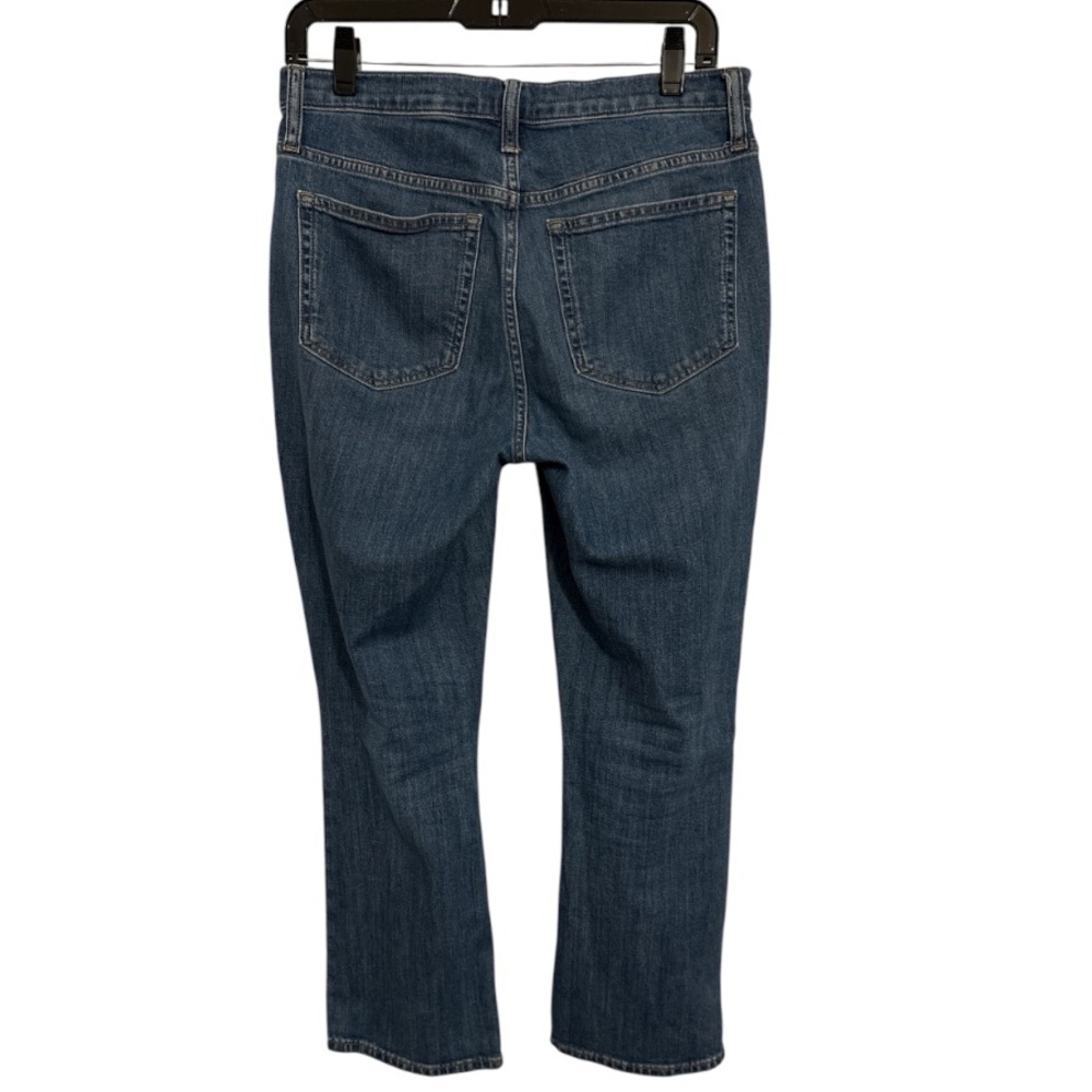 J. Crew Medium Wash Mid Rise Flare Crop Jeans 28 - Picture 5 of 8